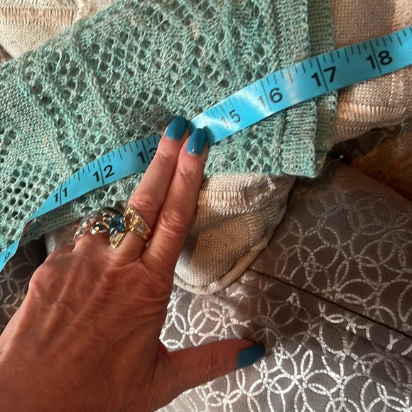 😊😊 NWOT Free People XS oversized sea green light knit sweater 😊😊 - Picture 10 of 10